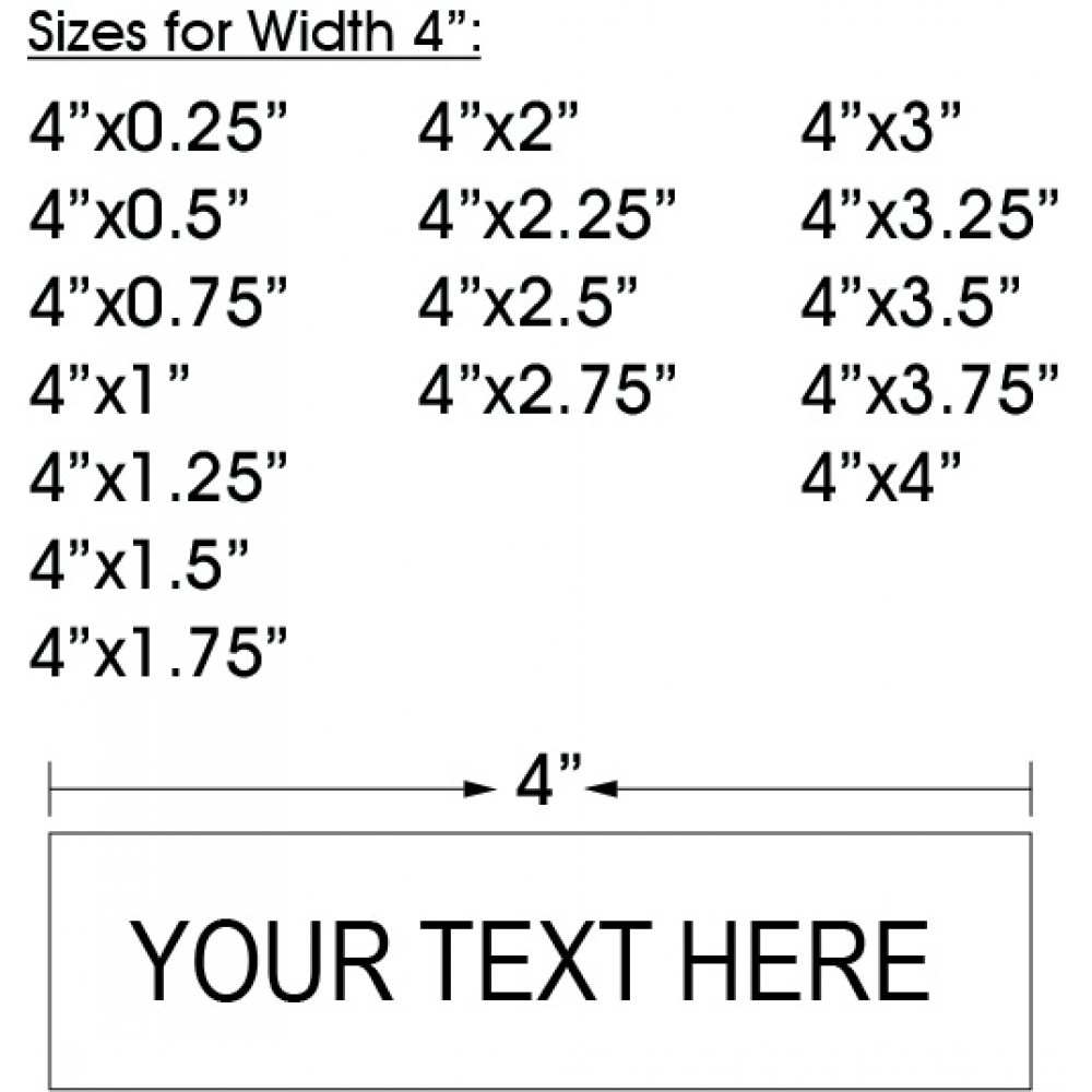 Labels/Tags Width 4"