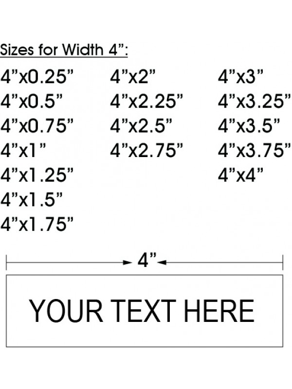 Labels/Tags Width 4"